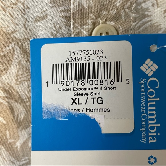 NWT Columbia short sleeve button down shirt - Picture 4 of 9